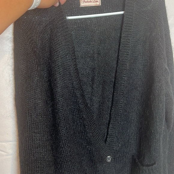 Penbrooke Lane Vintage Mohair Blend Black 3 button Cardigan Size Medium - Picture 9 of 12